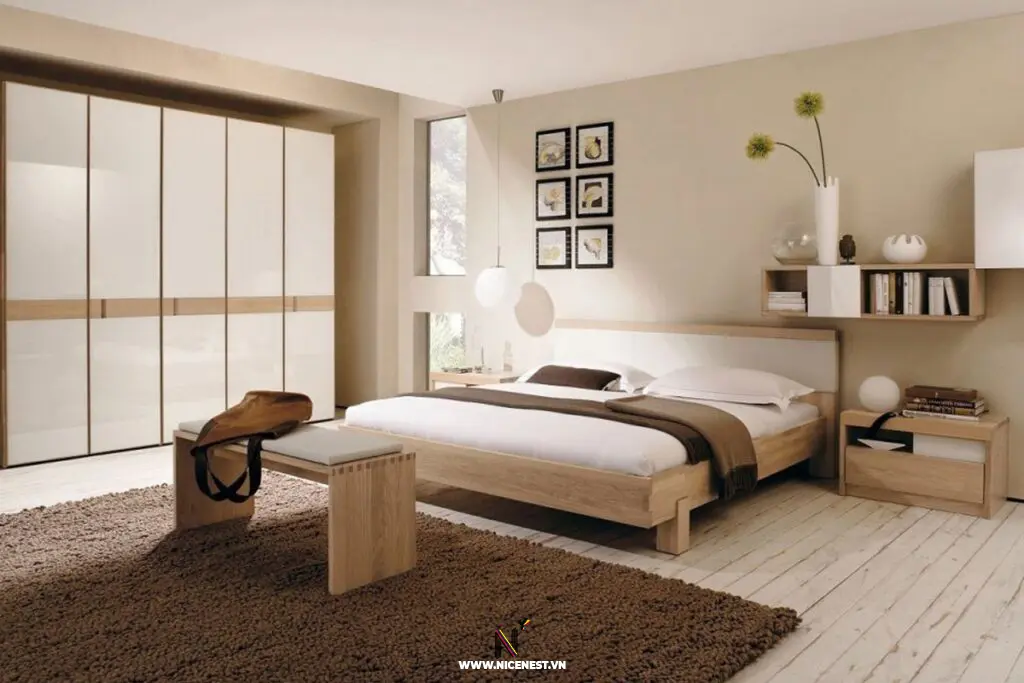 Màu kem, trắng,.. là màu chủ đạo của Phong cách nội thất Vintage