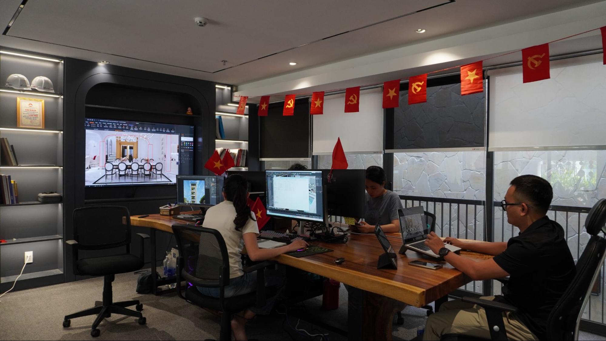 Nicenest họp online cùng khách hàng tại Đắk Lắk để tinh chỉnh thiết kế, đảm bảo tối ưu công năng và thẩm mỹ.